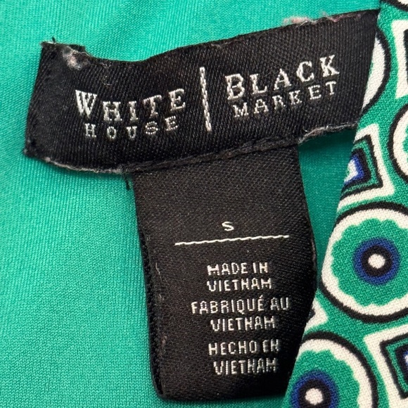 White House Black Market Green Halter tunic - Picture 4 of 8